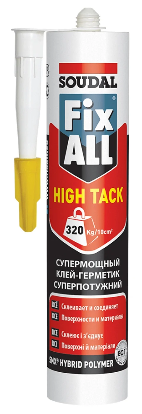 Гибридный клей-герметик Fix All Hight Tack Soudal